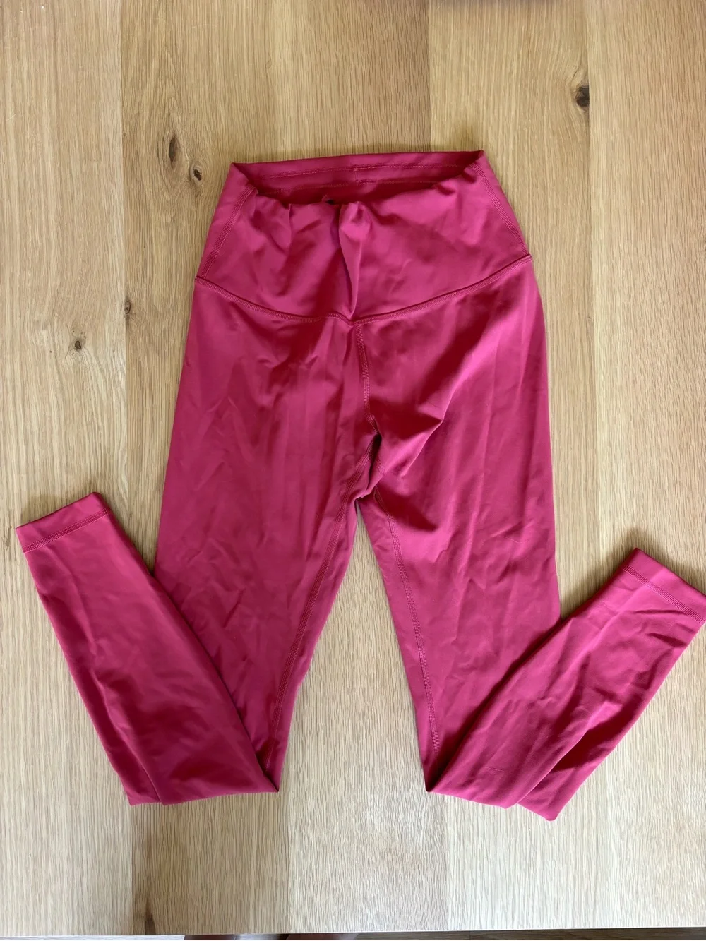 Lululemon Wunder Train High-Rise Pink Leggings, 28” inseam, 8